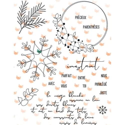 French Clear Stamp for Scrapbooking Transparent Silicone Rubber DIY Photo Album Decor 1122