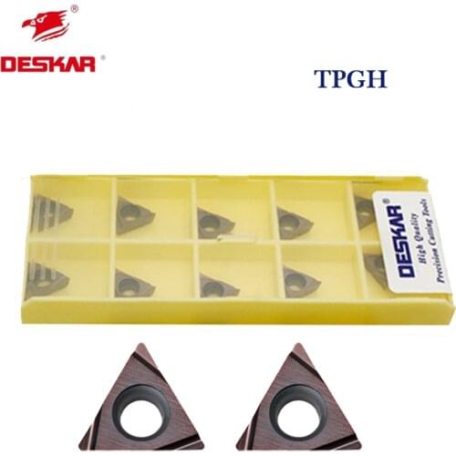 10pcs Carbide Inserts TPGH080202L F TPGH080204L F TPGH090202L F TPGH090204L F TPGH110302L F TPGH110304L F LF6018 CNC Lathe Tools