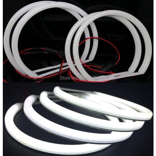 2*131mm&2*145mm ring Cotton Angel eyes halo ring kit for BMW E46 A+B Sedan 4Door non projector 1998-2005 5Colors available
