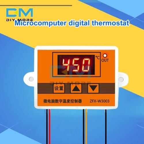 W3003 Micro Temperature Controller Thermostat Thermoregulator K-type Thermocouple Sensor Heating Cooling Intelligent Incubator
