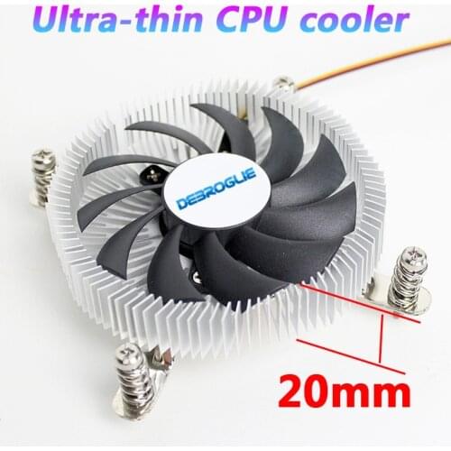 ITX mini chassis 20M ultra-thin CPU radiator mute temperature control all-in-one machine HTPC host 1U chassis