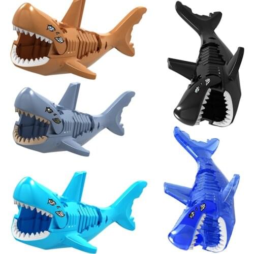 Animal Shark Model Multiple Colour Interesting Educational Building Blocks Suitable for Kids Birthday Present Animal