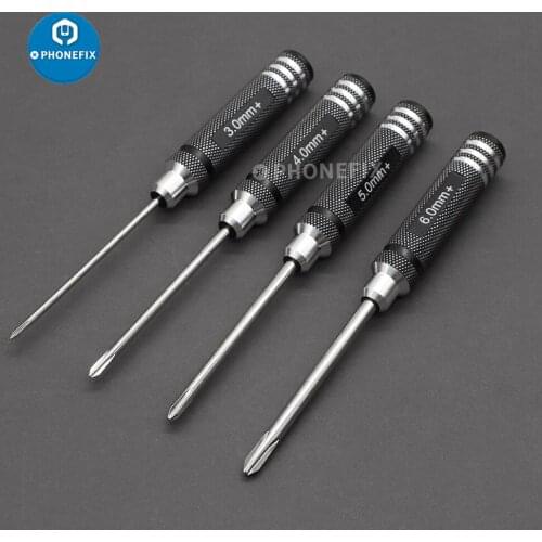4pcs Phillips Cross Screwdriver RC Models Tool Kit Set for RC Models Car Boat Helicopter Drone Repair Disassemble Hex Screws