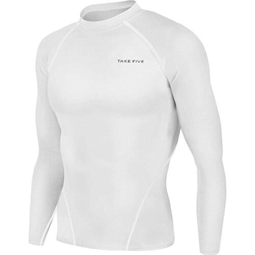 Newest Edition TakeFive Mens Skin Tight Compression Base Layer Gary Running Shirts -NT002
