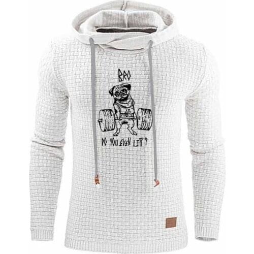 2020 Autumn And Winter new Tops Fashion Fitness Hip Hop Printing Solid Color Hoodie Jogging Sports Coat Long Sleeve Pullovers