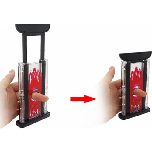 Finger Chopper Locking Hand Finger Cutting Magic Tricks Close Up Mentalism Magia Finger Hay Cutter Gimmick Props Toys for Kids
