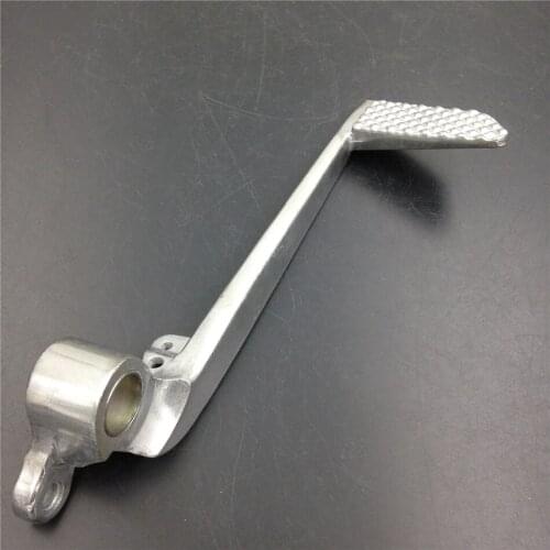 Aftermarket Motorcycle Silver High Tensile Strength Aluminum Unfoldable Rear Brake Pedal Foot Lever chrome for yamaha