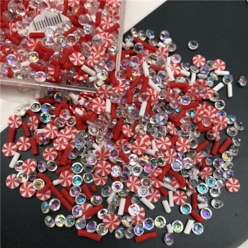 50g Candy Polymer Clay Sprinkle With Diamond Pearl For Kids Diy ,Soft Clay For Craft Clay/Nail Art/Scrapbook Decoration, Filler