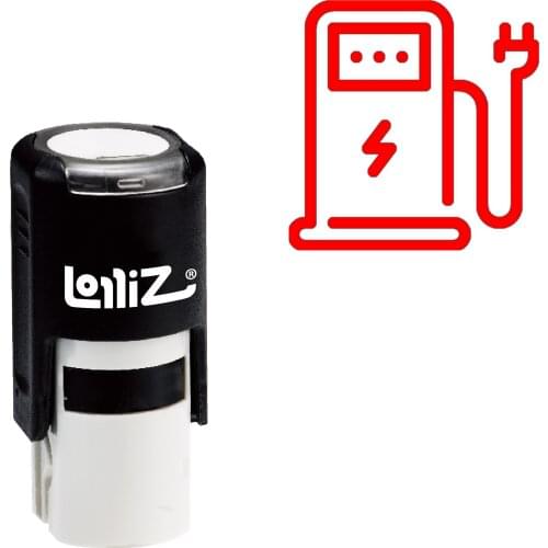 LolliZ Electric Station Self-Inking Rubber Stamp - Modern Symbol Series