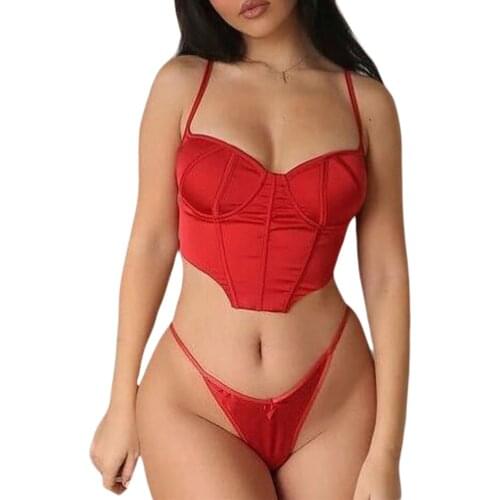 Sexy Ladies V Neck Camisole Tops Bustier Corset Women Sleeveless V Neck Skinny Tank Top Club Fashion Crop Top Underwear Bra