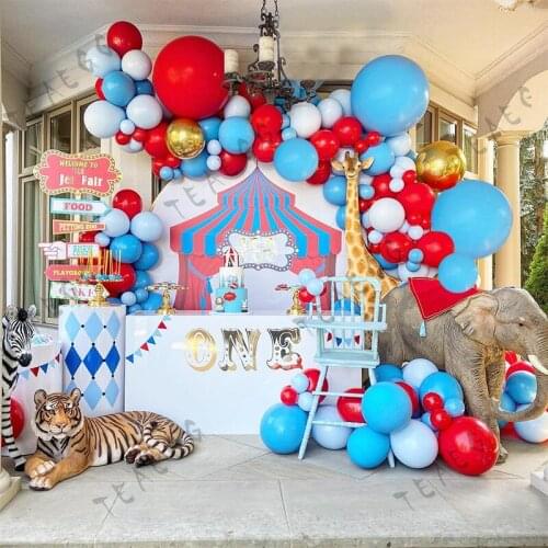 155Pcs Kids Happy Birthday Party Decoration Balloon Garland Red Round Gold Foil Helium Balls Baby Shower Boy Wedding Supplies