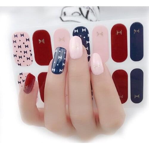 Christmas Dress Up Nail Polish Stickers Sticker For Nails Foil Nail Art Stickers 2020 Pure Solid Color Decals Plain Stickers