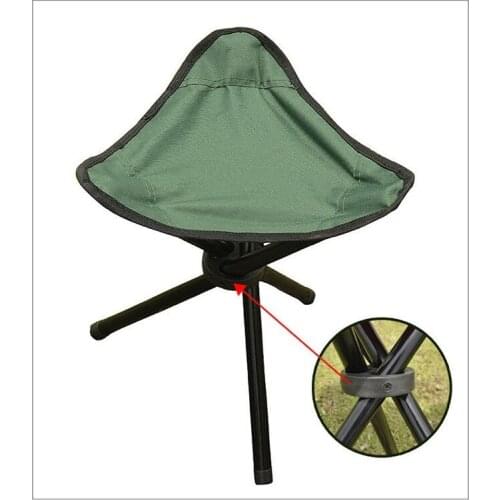 Smallt Portable Camping triangular Stool Hiking Picnic Fishing Beach outdoor park bench stool train folding three-legged chair
