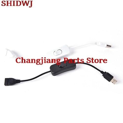 Woopower LED Light Bar Switch Copper Material USB Cable Male to Female ON OFF Cable Toggle LED Lamp Power Line 28cm