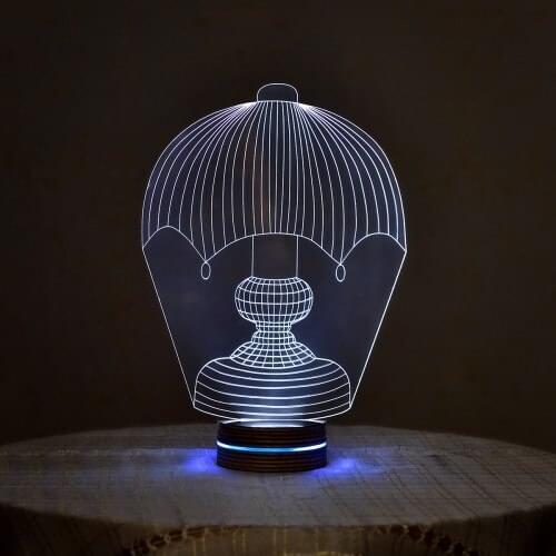 LED Night Lamp 3D Illusion Table Lamp For Home Decorative Light Balloon Design