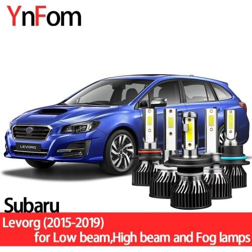 YNFOM LED headlights kit for Subaru Levorg VM4 2015-2019 low light,high light,fog lamp,car accessories,car headlight bulbs
