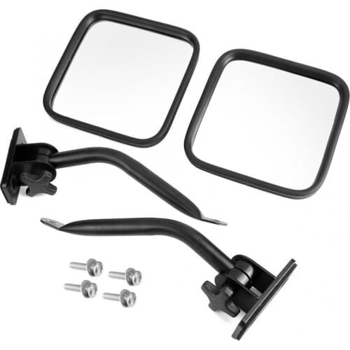 1 Pair Car Rear View Mirror A Pillar Square Mirror Accessory Fit for Jeep Wrangler JK 2007- car styling accessories