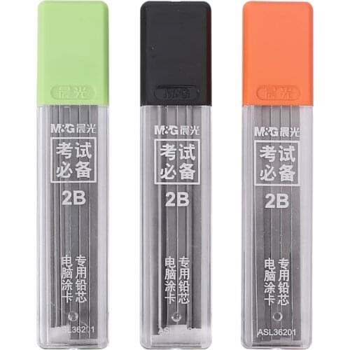 12 Pcs/Box Sale Promotion Plastic Automatic Pencil Box Graphite Lead 2B Mechanical Pencil Refill