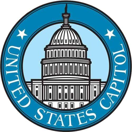 13cm x 12.9cm For United States Capitol 3D Suitable For An Flat And Smooth Clean Surface Car Sticker And Decal