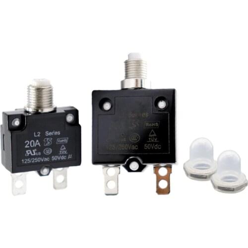 20A/30A Circuit Breaker Overload Protector Switch Fuse Resettable 125/250V