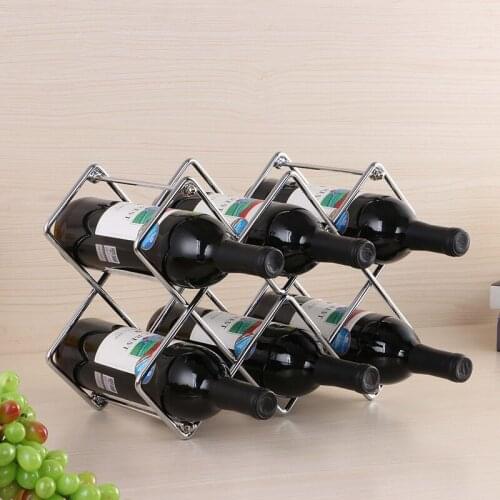 5/8 Holes Creative Metal Iron Wine Rack Detachable Wine Storage Shelf European Style Hotel Home Decoration Wine Ornaments