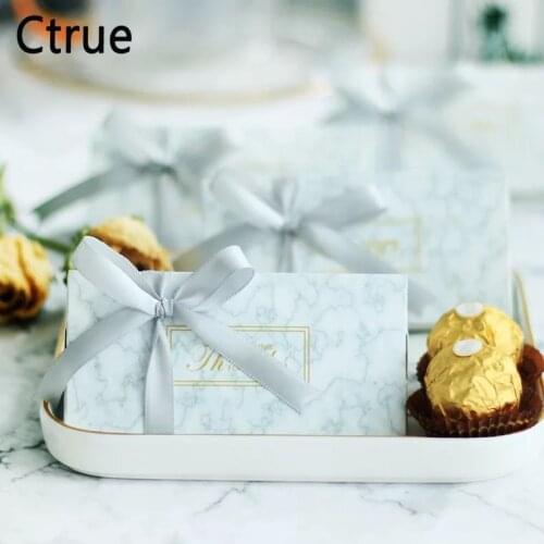 50pcs 11.5X5.5X5CM welcome sliver Candy Box with ribbon chocolate gift boxes wedding party boxes candy packaging supplies