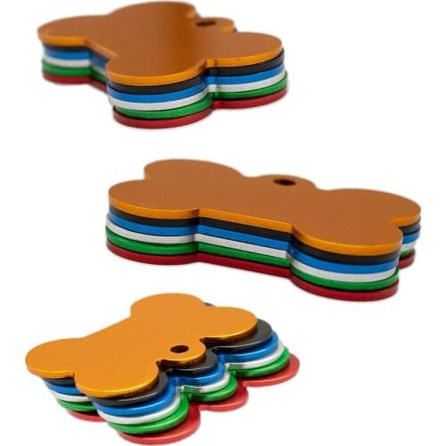 Free Shipping Pet tag Personalized Dog Cat Tags Cat Dog Puppy Pet ID Name Collar Tag Pendant Pet Accessories Bone Shape Dog Tags