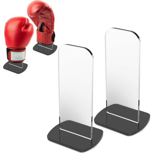 Boxing Glove Display Stand Upright Baseball Gloves Display Stand Acrylic Vertical Holder Autographe Boxing Glove Rack Easy Stand