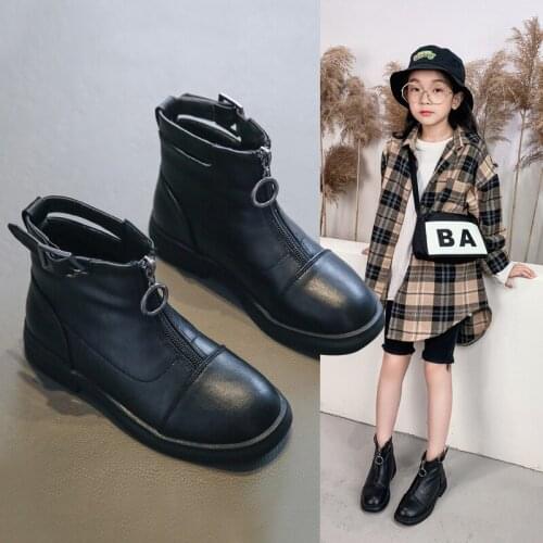 Girl Martin Boots New Childrens Fashion Short Boots Boys Boots British Wind Student Single Boots