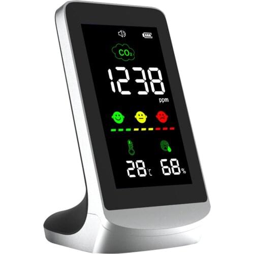 Domestic Use Carbon Dioxide Detector CO2 Concentration Ambient Temperature And Humidity Tester
