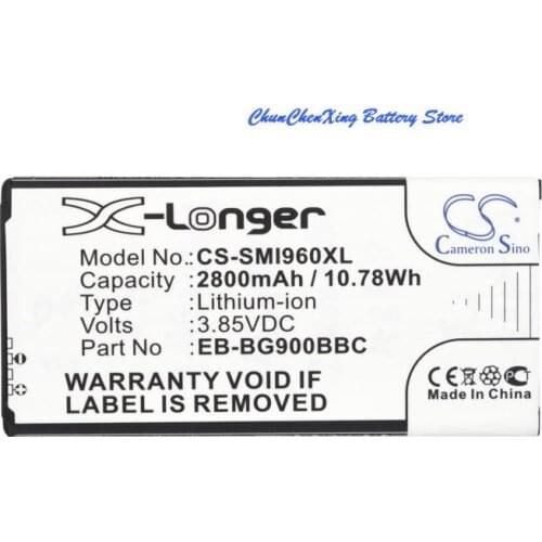 Cameron Sino 2800mAh Battery EB-B900BBE,EB-BG900BBC for Samsung Galaxy S5, GT-I9600,GT-I9602,GT-I9700,SM-G860,SM-G900,SM-G9006V