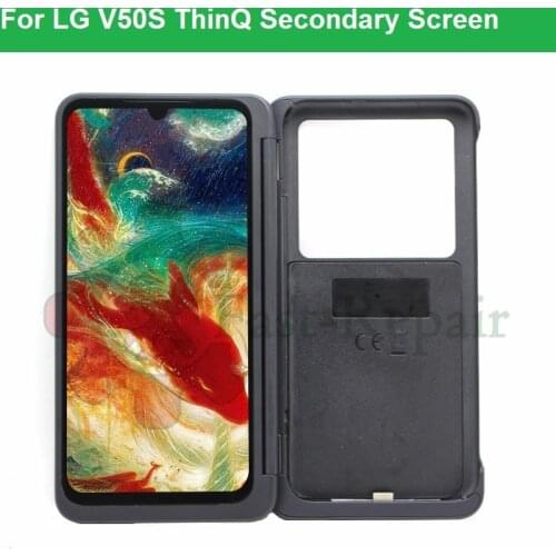 Display For LG V50S ThinQ 5G LCD For LG G8X Display Secondary Touch Panel Dual Screen Digitizer Assembly For LG V50S LCD+frame