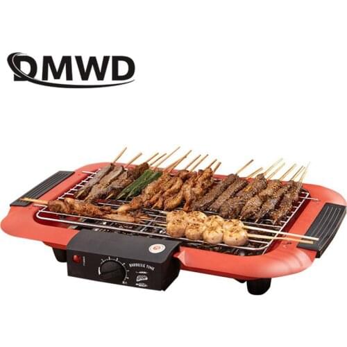 DMWD 1800W Barbecue Oven Household Electric Grill 220V Smokeless Indoor DIY Kebab BBQ Grill Non-stick Cookware