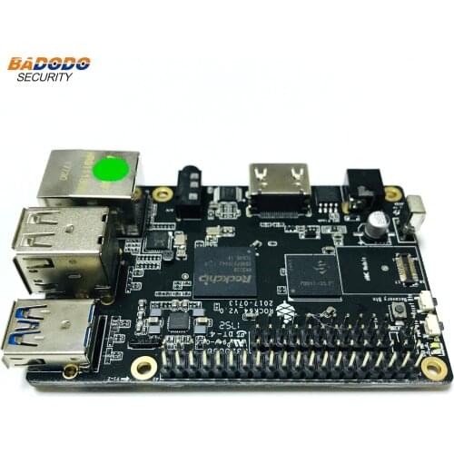 ROCK64 PINE64 HDR Media Board Computer Quad-Core 2GB LPDDR3 eMMC module android Linux Volumio Development Board demo board
