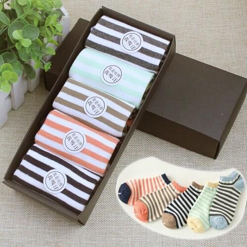 Fashion Womens Cotton Sock Slippers 5PCS/LOT Candy Korean Cute Kawaii Womens Socks Slippers High Quality Gift Lady Sock