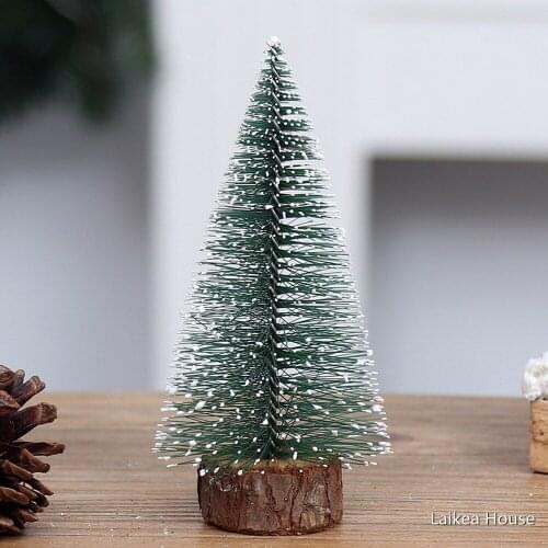 Christmas Tree Small Pine Trees 30/25/20/15/10CM Desktop Mini Christmas Decorations Navidad For New Year Green Trees Supplies