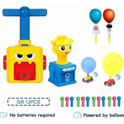New Power Balloon Car Toy Montessori Toy Fun Car Educational Experiment Toy Educational Inertial Launch Tower Car ChildrenS Toy