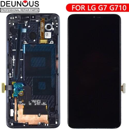New 6.1'' For LG G7 G710 LCD For LG G7 Display Panel Touch Screen Digitizer Sensor Glass Frame G710EM G710PM G710VMP Display
