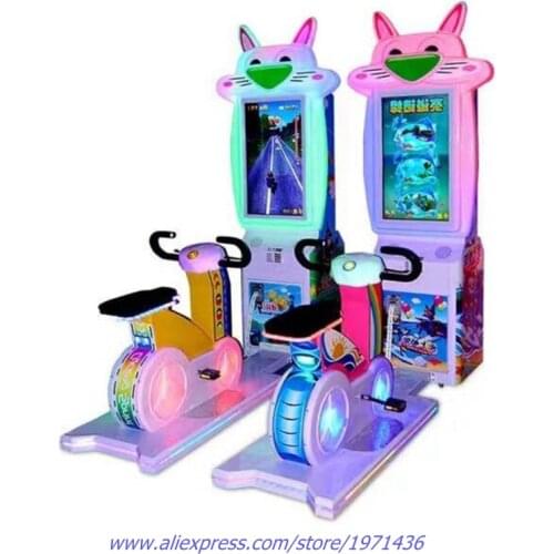 Running Amusement Equipment Kids Arcade Games Simulator Driving Bike Ride On Water 3D Car Racing Game Machine