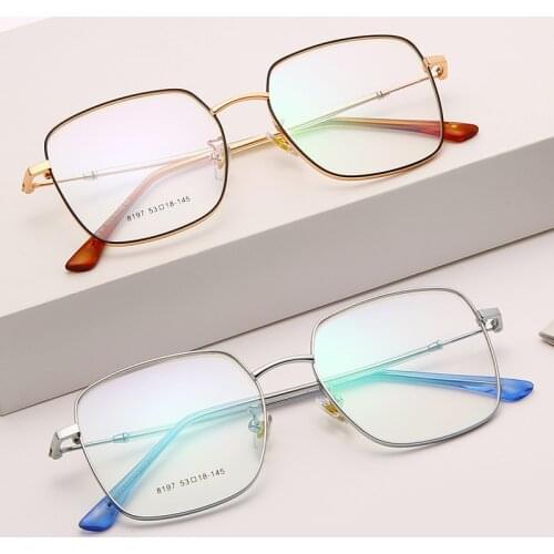Ready stock computer Women blue light blocker eyewear optical frame matrix square frame reading anti blue light glasses AB028