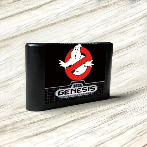 Ghostbusters - USA Label Flashkit MD Electroless Gold PCB Card for Sega Genesis Megadrive Video Game Console