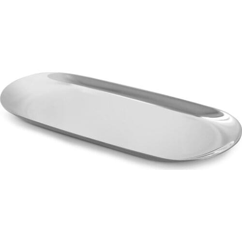 Stainless Steel Oval Tray 23X9.5x1cm Multi-color Metal Serving Tray for Food Aromatherapy Candle Tool Bathroom Kitchen MUMR999