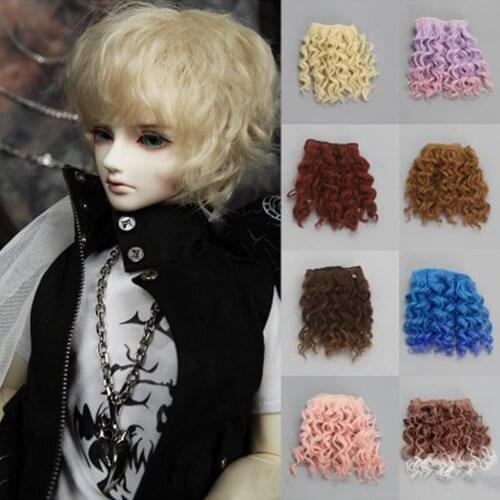 3x18x100cm DIY Curly Hair Wig for 1/3 1/4 1/6 BJD SD Dolls Make Up Pattern 15