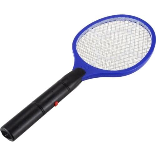 Practical Batteries Operated Hand Racket Electric Mosquito Swatter Insect Home Garden Pest Bug Fly Mosquito Swatter Killer