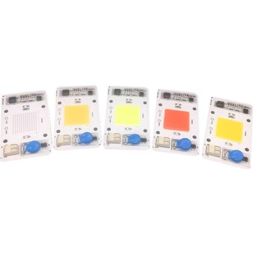 Dimmable LED COB Lamp Chip 50W white/warm white AC110V 220V Input Smart IC Driver Fit For DIY LED Floodlight Spotlight LED