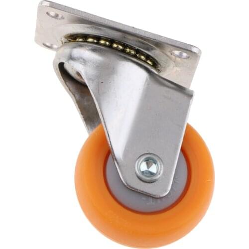 1 pc Nylon Swivel Wheels Plate Casters for Sofa Furniture Heavy Duty Wheels