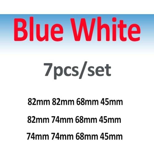 Blue White 7X For 1 3 5 7 series E60 E90 F10 F30 F15 82mm 74mm 68mm 45mm Car Steering Car Wheel Center cap Front Rear Badge