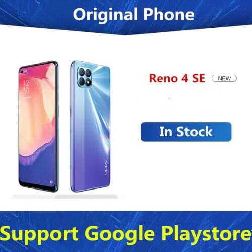 New Oppo Reno 4 SE 5G Android Phone Dual Sim 6.44" 60HZ Screen 65W Super Charger 48.0MP Screen Fingerprint Octa Core Face ID
