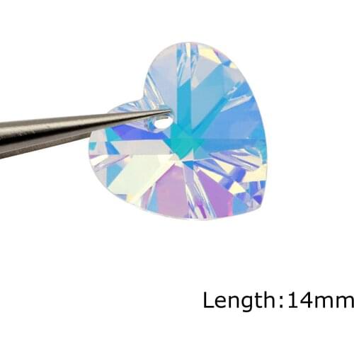 Glass AB Rainbow Color Aurora Borealis Charms Earrings DIY Findings Star Fish 14mm 28 PCs Crystal Glass Charm Pendants