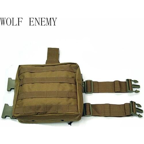Tactical Milirary Molle Drop Leg Panel Utility Waist Pouch Carrier Bag